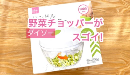 ダイソーの300円野菜チョッパーは育児の強い味方