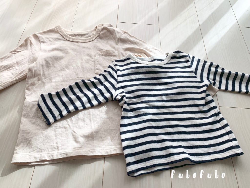 ユニクロ H M 西松屋 1歳児 2歳児の長袖サイズ感を徹底比較 Fubofubo